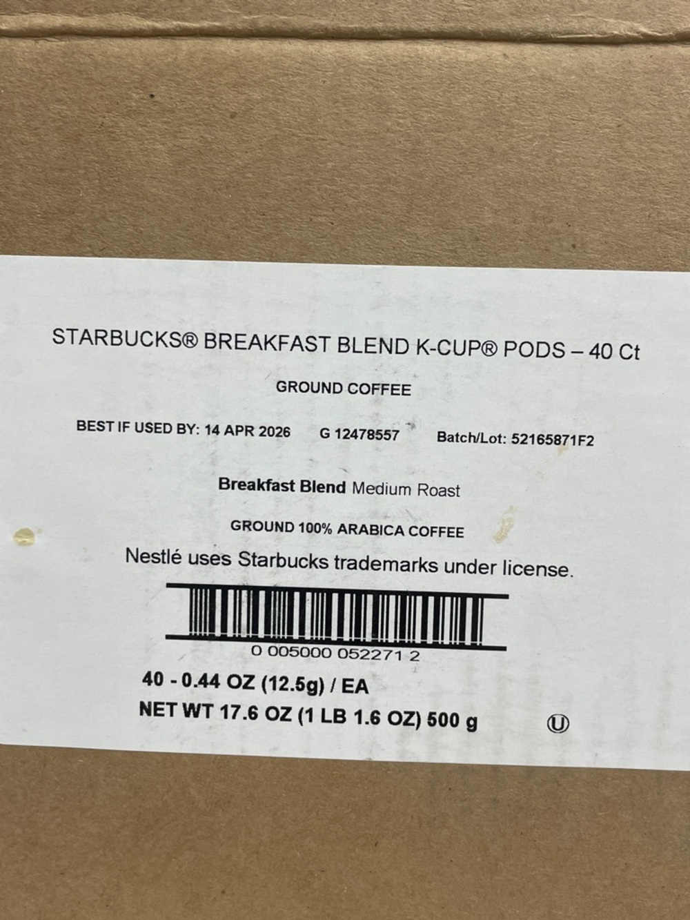 Starbucks Breakfast Blend K Cups 40 Count Medium Roast - Picture 2 of 5